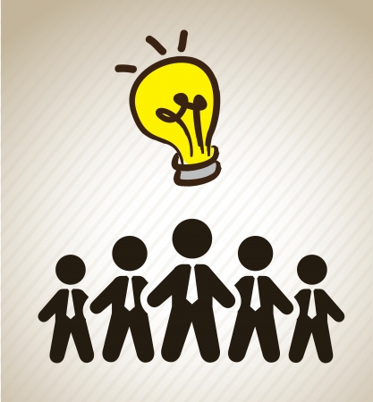 teamwork design over beige background vector illustration のイラスト素材