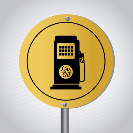 station gas signal over gray background vector illustration のイラスト素材