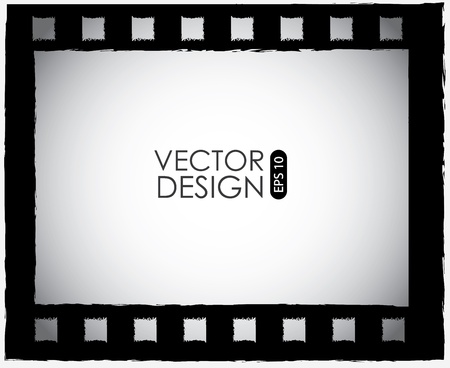 video tape  design over black background vector illustration   のイラスト素材