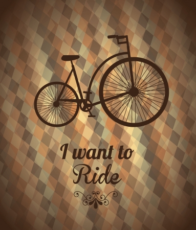 i want,to ride over bronze background vector illustration のイラスト素材