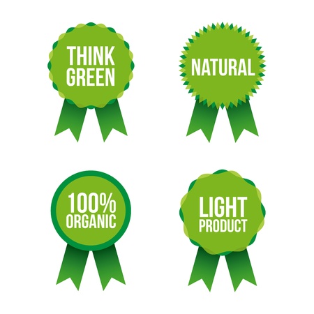 natural medals  over white background vector illustration のイラスト素材