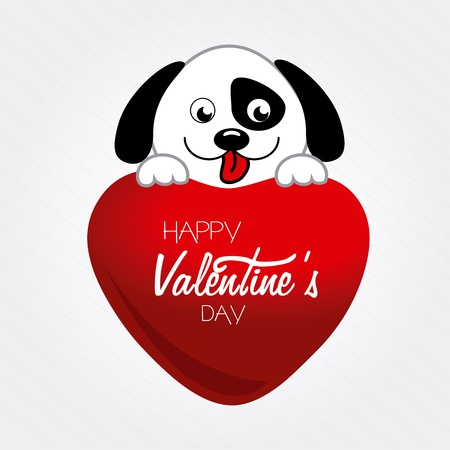valentines day over white background vector illustration  のイラスト素材