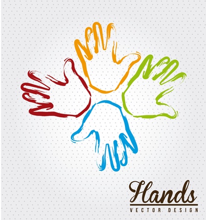 teamwork design over dotted background vector illustration のイラスト素材