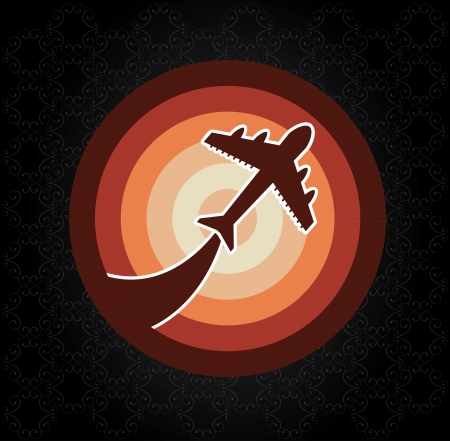 plane design over black background illustration  のイラスト素材