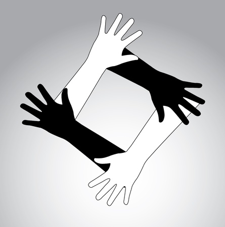 teamwork design over gray background vector illustration のイラスト素材