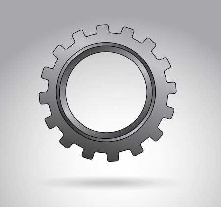 gears design over gray  background vector illustrationの写真素材
