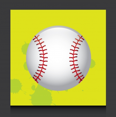 baseball league over green background vector illustration の写真素材