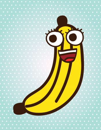 banabas design over dotted background vector illustrationの写真素材