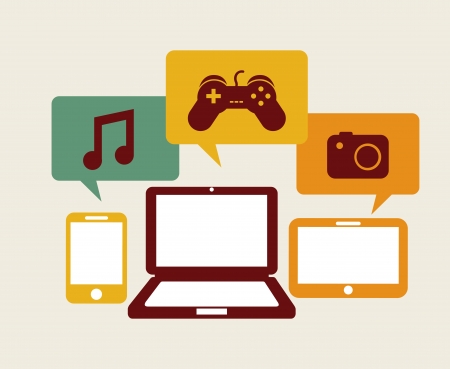 global marketing icons over white background vector illustration  の写真素材