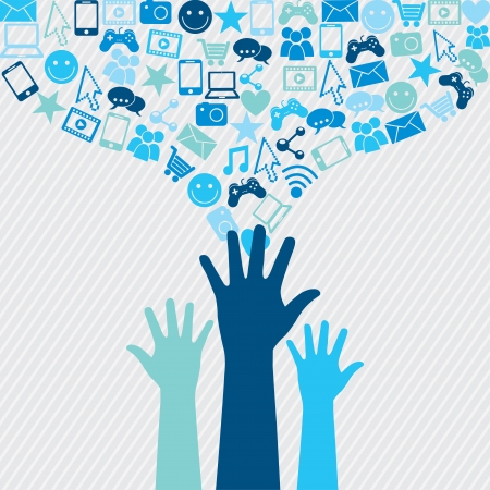 global marketing icons over lineal background   のイラスト素材