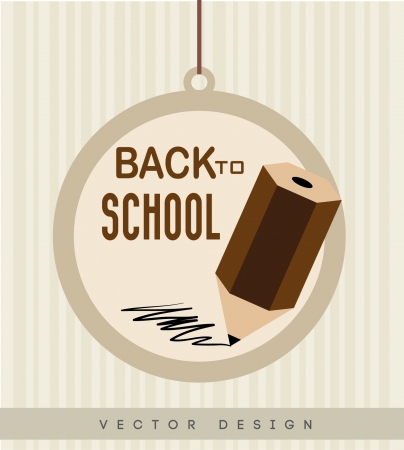 back to school over lineal background vector illustrationのイラスト素材