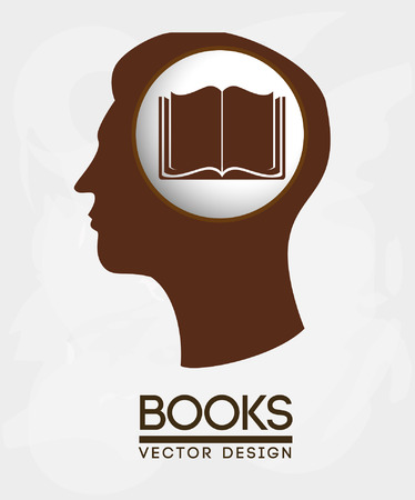 book design over white background vector illustration のイラスト素材