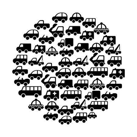 cars design over white background vector illustrationのイラスト素材