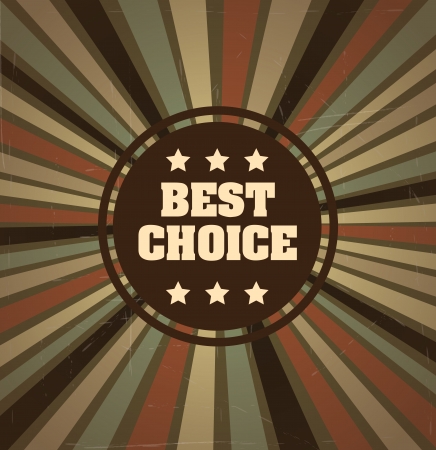 best choice label over grunge background vector illustration  のイラスト素材