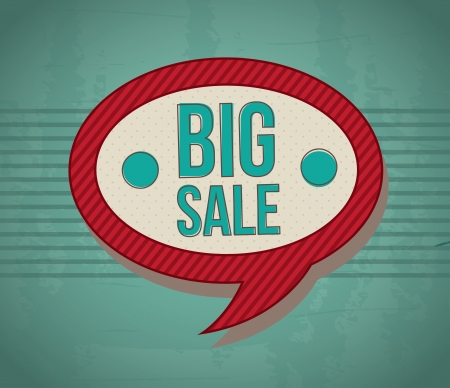 big sale tags over blue background. vector illustrationのイラスト素材
