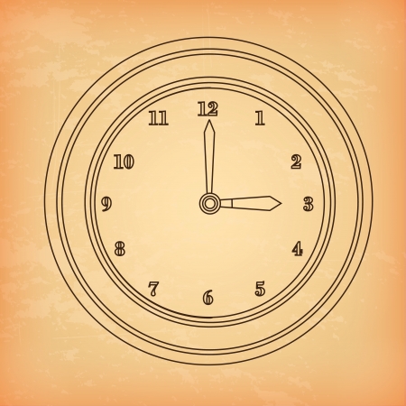 clock and time icon over cream background vector illustration  のイラスト素材