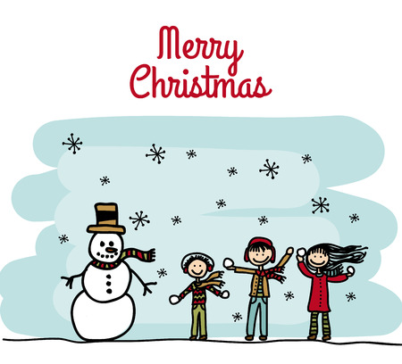 christmas design over sky  background vector illustrationのイラスト素材