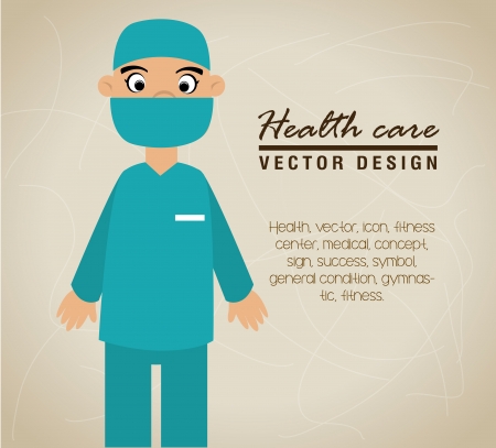 health care design over red background vector illustrationのイラスト素材