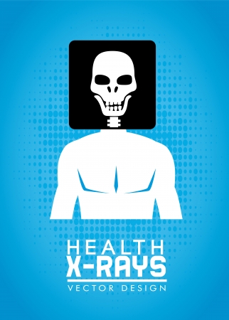 medical icons over blue background vector illustrationのイラスト素材