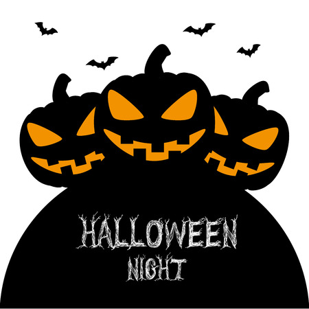 halloween icons over white background vector illustrationのイラスト素材