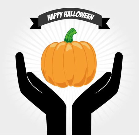 halloween icons over white background vector illustrationのイラスト素材