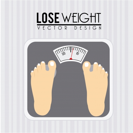 lose weight design over gray background vector illustrationのイラスト素材