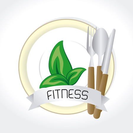 healthy food over white background vector illustration  のイラスト素材