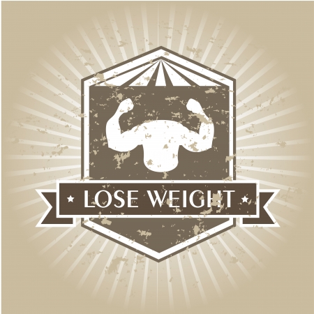 lose weight design over gray background vector illustrationのイラスト素材