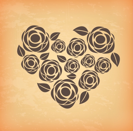 love design over cream background vector illustration のイラスト素材