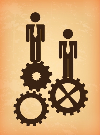 human resources over cream background vector illustrationのイラスト素材