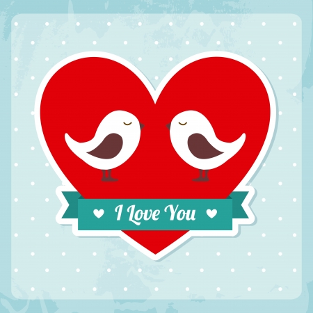 love design over dotted background vector illustration のイラスト素材