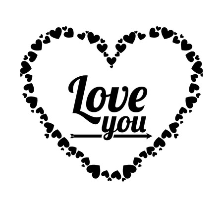 love design over white background vector illustration  のイラスト素材