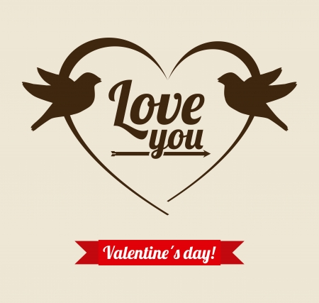 love design over beige background vector illustration のイラスト素材