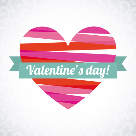 valentines day over gray background vector illustration のイラスト素材