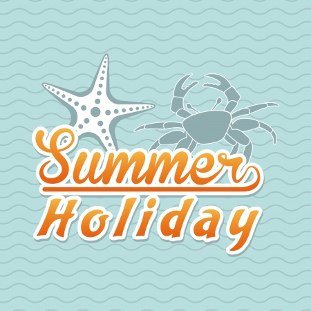summer design over blue background vector illustration  のイラスト素材