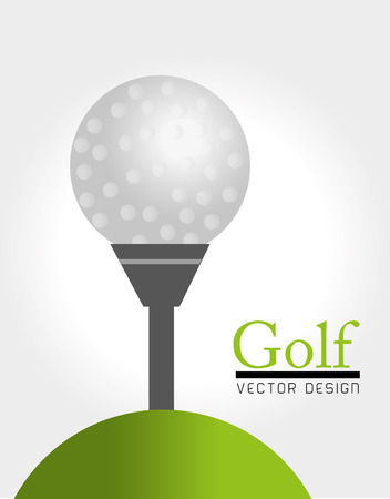 golf design over white background vector illustrationのイラスト素材