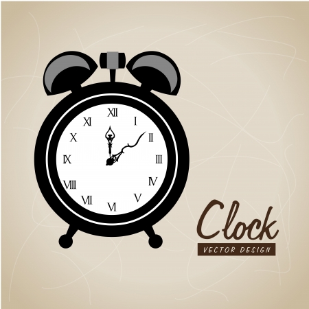 time design  over beige background vector illustrationのイラスト素材