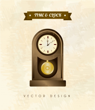 time design  over gray background vector illustrationのイラスト素材