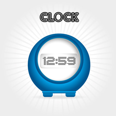 time design  over gray background vector illustrationのイラスト素材