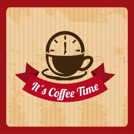 coffee design over pink background vector illustrationのイラスト素材