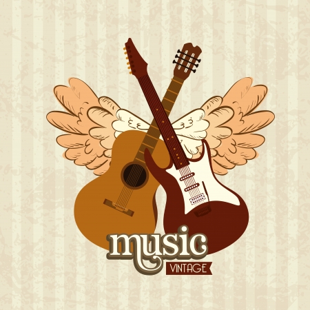 music design over lineal background vector illustrationのイラスト素材