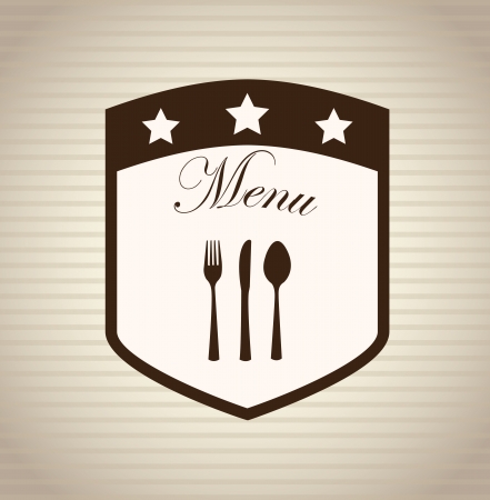 menu design over lineal background vector illustration のイラスト素材