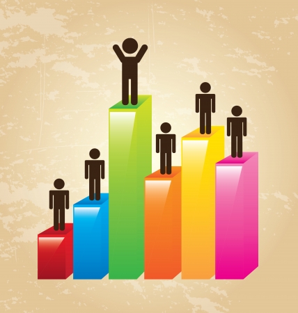 success design  over vintage background vector illustration のイラスト素材