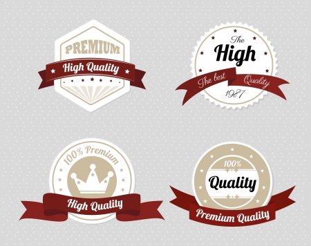 guaranteed  seals over gray background vector illustrationのイラスト素材