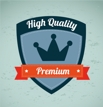 guaranteed  seal over blue background vector illustrationのイラスト素材