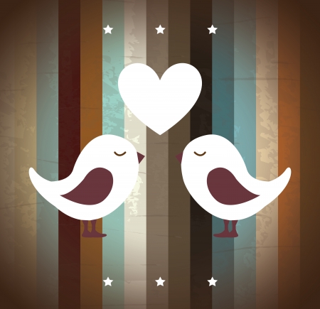 love design over wooden background vector illustration のイラスト素材