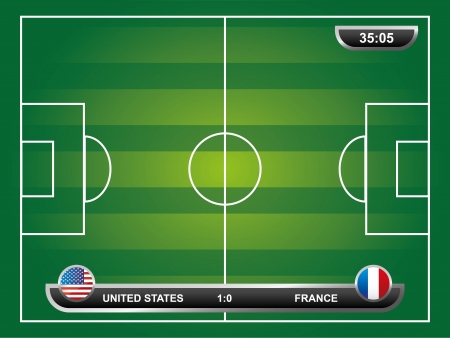 soccer design over field  background  vector illustrationのイラスト素材