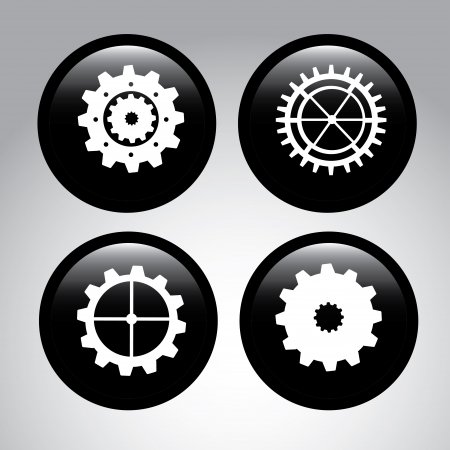 gears skin over gray background vector illustration のイラスト素材
