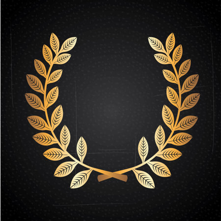 trophy  seal over vintage background vector illustrationのイラスト素材