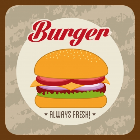 burguer design over white background vector illustrationのイラスト素材